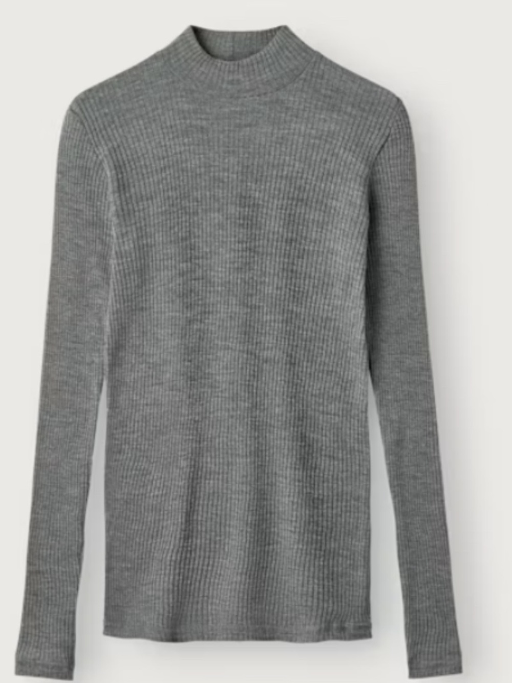 Club Monaco Charcoal Rib Knit Mock Neck Sweater | Size S